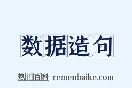 数据造句是什么意思的图片